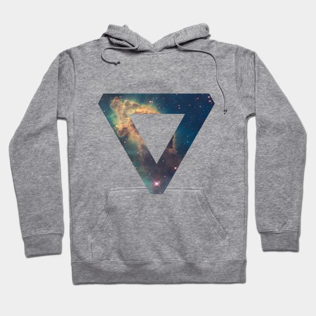 Nebula Triangle Hoodie by LazarIndustries